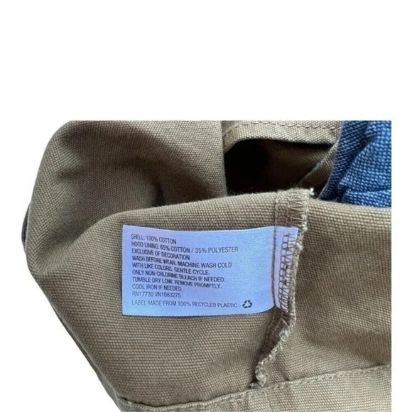 Cherokee Casual Jacket Boys Size Small S/P with Hood Pockets Full Zipper‎ Tan​​​ - Picture 6 of 8